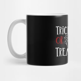 Trick or treatment funny Nurse Halloween ghost in Nurse hat design Mug